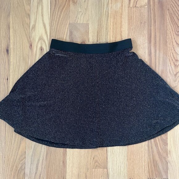 H&M - black glittery swing bell skirt - size S - Picture 1 of 6